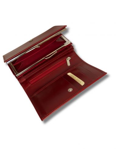 Skórzany portfel damski Belini -...