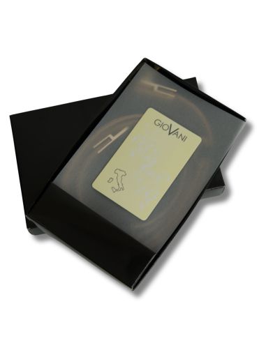 Czarny lakierowany skórzany pasek...