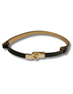 Czarny lakierowany skórzany... 2