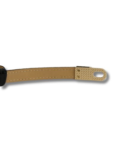 Czarny lakierowany skórzany pasek...