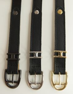 Czarny skórzany pasek... 2