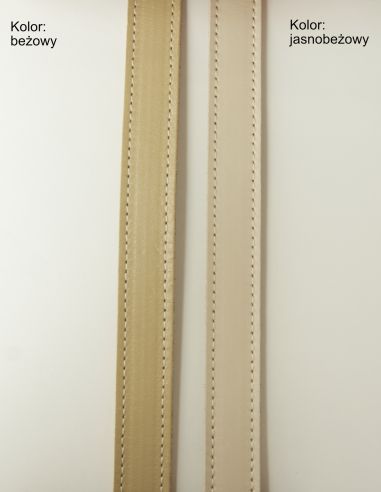 Beżowy skórzany pasek damski Harmony...