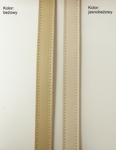 Beżowy skórzany pasek...