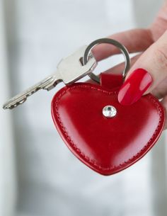 Skórzany brelok serce z... 2